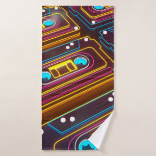 Seamless snake skin texture. Tropical reptiles. Ge Bath Towel