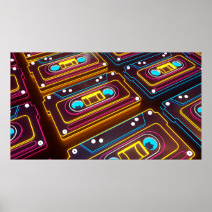 Seamless snake skin texture. Tropical reptiles. Ge Poster