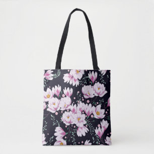 Seamless spring pattern with magnolias. tote bag