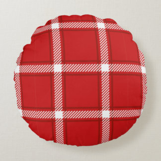 Seamless square abstract pattern design round cushion
