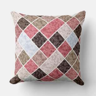 Seamless square patchwork granite marble pattren r cushion