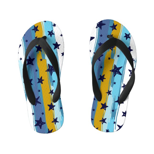 Seamless Star Pattern: Versatile Background Kid's Jandals (Footbed)