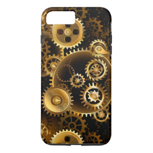 Seamless Steampunk Brass Gears Case-Mate iPhone Case