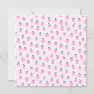 Seamless Strawberry Pattern – Pastel Pink Cute