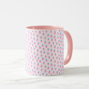 Seamless Strawberry Pattern – Pastel Pink Cute  Mug