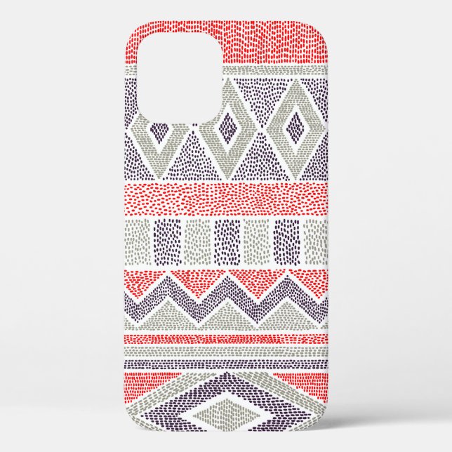 Seamless striped ethnic pattern. Tribal and aztec  Case-Mate iPhone Case (Back)