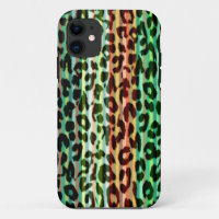 Seamless stripes animal print fur skin of leopard
