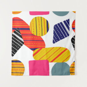 Seamless stylish abstract hand drawn pattern. Vint Tapestry