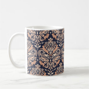 Seamless symmetrical pattern in the Damask style.  Coffee Mug