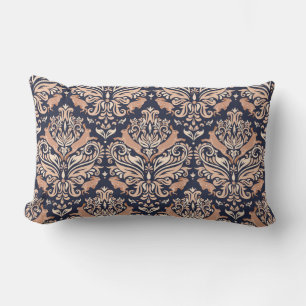 Seamless symmetrical pattern in the Damask style.  Lumbar Cushion