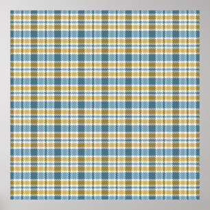 Seamless tartan, plaid pattern. Background. Vinta Poster