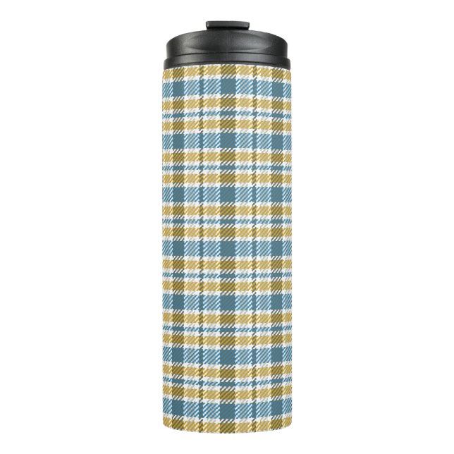 Seamless tartan,  plaid pattern. Background. Vinta Thermal Tumbler (Front)
