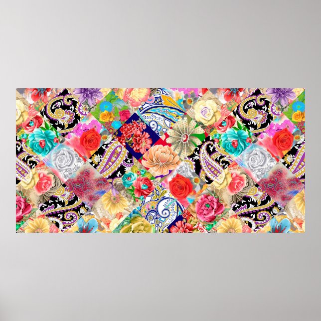 Seamless texture, endless pattern, tribal style et poster (Front)