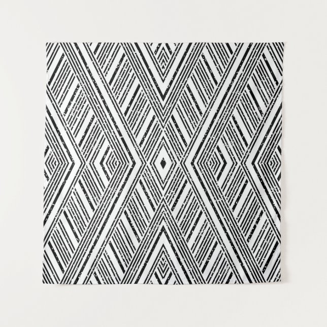 Seamless texture with oblique white streaks. Seaml Tapestry (Front)