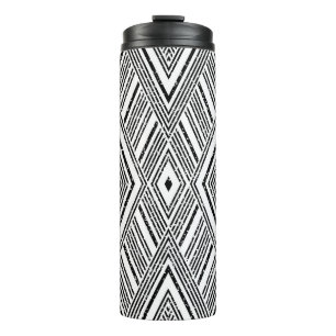 Seamless texture with oblique white streaks. Seaml Thermal Tumbler