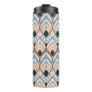 Seamless textured ornament in art Deco style. Thermal Tumbler