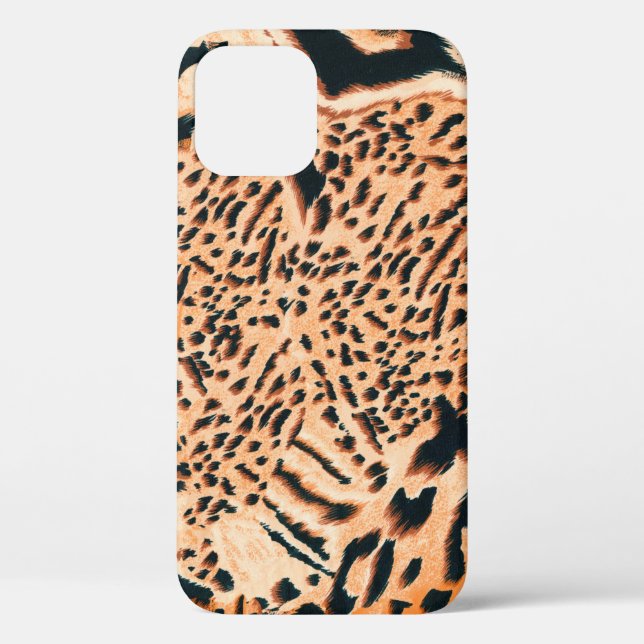 Seamless tiger, leopard and jaguar. Seamless textu Case-Mate iPhone Case (Back)