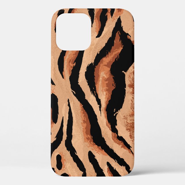 seamless tiger, leopard skin pattern Case-Mate iPhone case (Back)