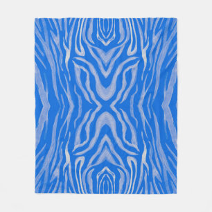 Seamless tiger skin pattern fleece blanket