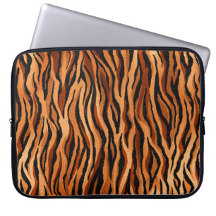 seamless tiger skin pattern. hand drawn laptop sleeve
