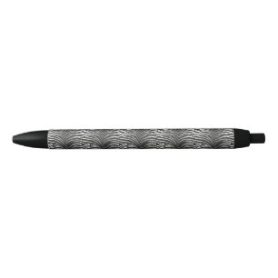 Seamless tiger stripe pattern black ink pen