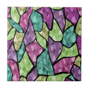Seamless tile mosaic kaleidoscope abstract modern