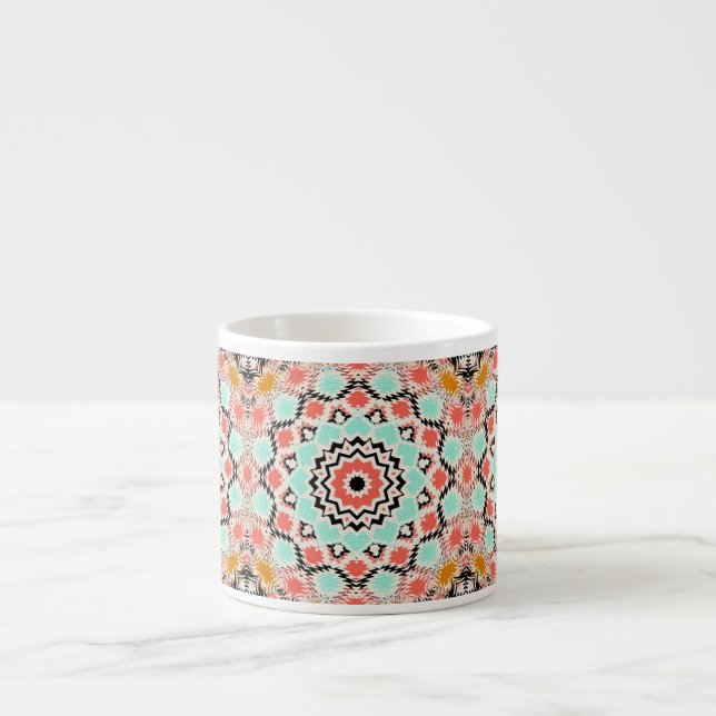 Seamless tile ornamental abstract pattern tile mos espresso cup (Front)