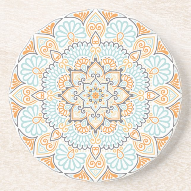 Seamless tile pattern: decorative, versatile desig coaster (Front)