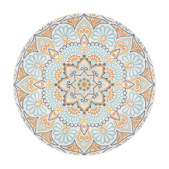 Seamless tile pattern: decorative, versatile desig cutting board (Front)