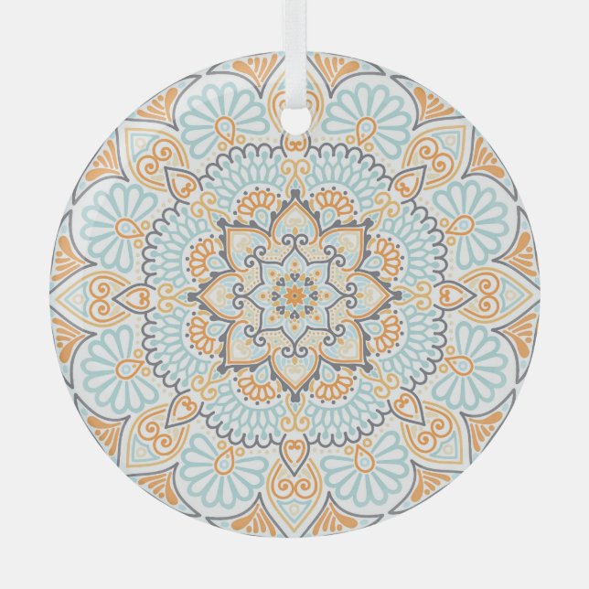 Seamless tile pattern: decorative, versatile desig glass tree decoration (Front)