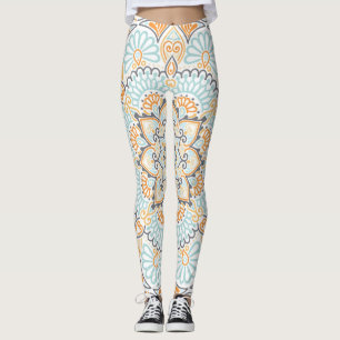 Seamless tile pattern: decorative, versatile desig leggings