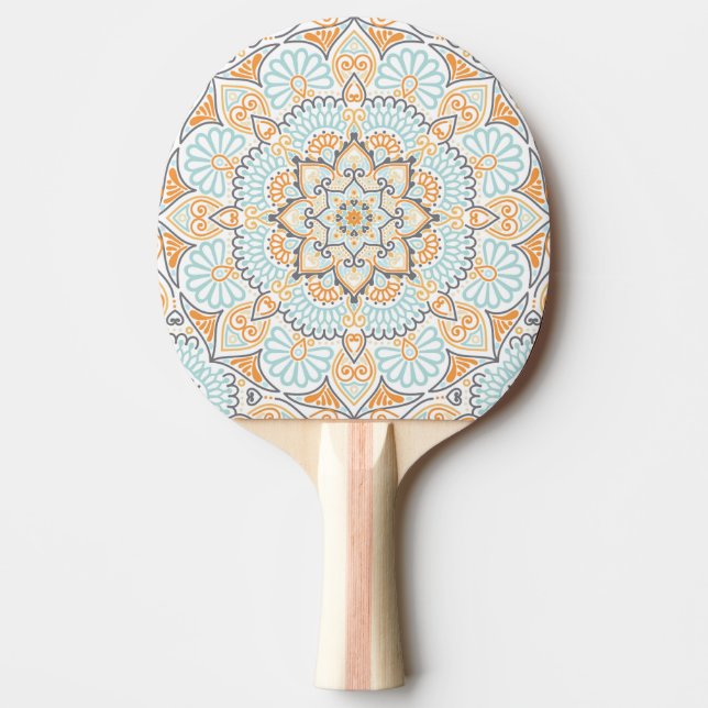 Seamless tile pattern: decorative, versatile desig ping pong paddle (Front)