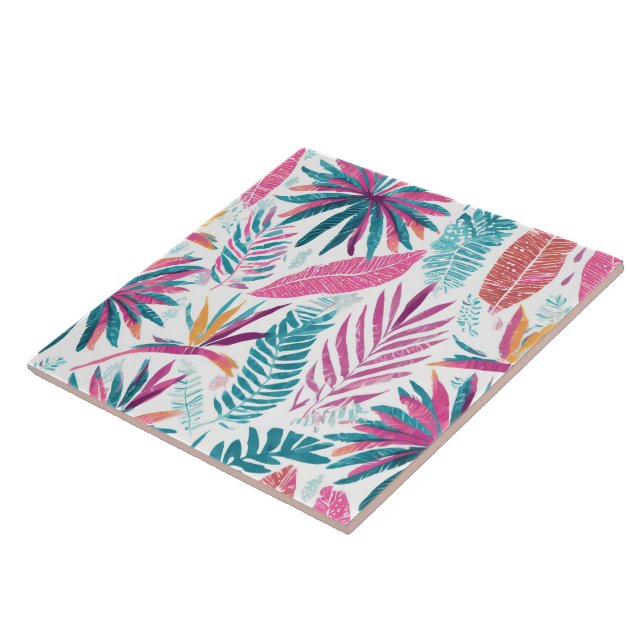 Seamless tile - tropical print (Side)