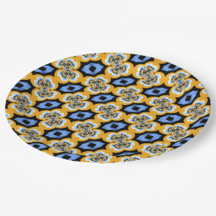 Seamless Tiles Paper Plate