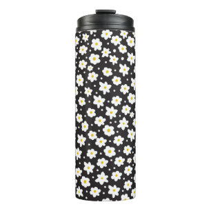 Seamless tiny daisy vintage pattern background thermal tumbler