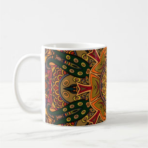 Seamless tracery tile mehndi design. Ethnic orname Coffee Mug