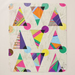 seamless triangle pattern background, hipster retr sherpa blanket