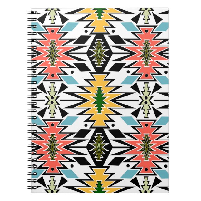 Seamless tribal african ornamental pattern backgro notebook (Front)