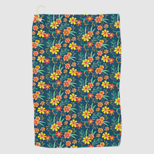 Seamless Tropical Floral Pattern-46566 Golf Towel
