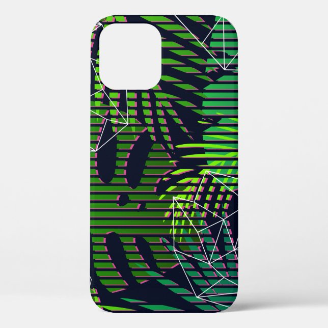 Seamless tropical pattern with tropical plants. Ha Case-Mate iPhone Case (Back)