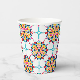 Seamless Turkish Colorful Design   Paper Cups