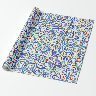 Seamless turkish colorful pattern. Endless pattern Wrapping Paper