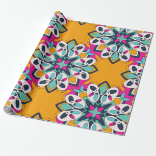 Seamless Turkish Colourful Cute Wrapping Paper