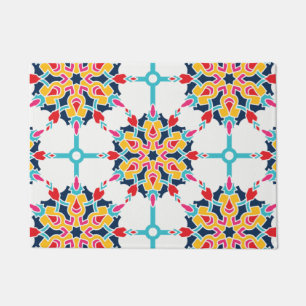 Seamless Turkish Colourful Design  Doormat