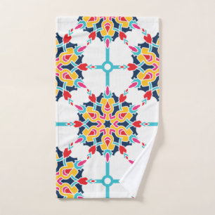 Seamless Turkish Colourful Design  Hand Towel