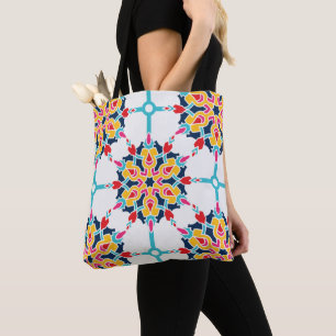 Seamless Turkish Colourful Design Tote Bag