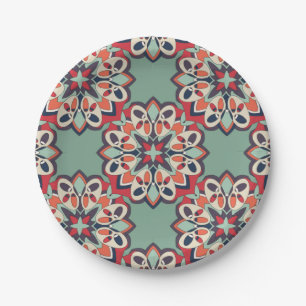 Seamless Turkish Colourful Paper Plate