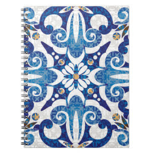 Seamless turkish colourful pattern. Vintage multic Notebook