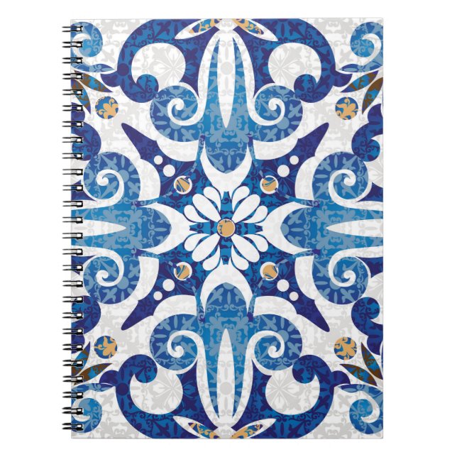 Seamless turkish colourful pattern. Vintage multic Notebook (Front)