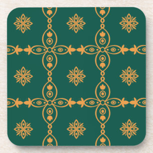 Seamless Turkish Colourful Vintage    Coaster